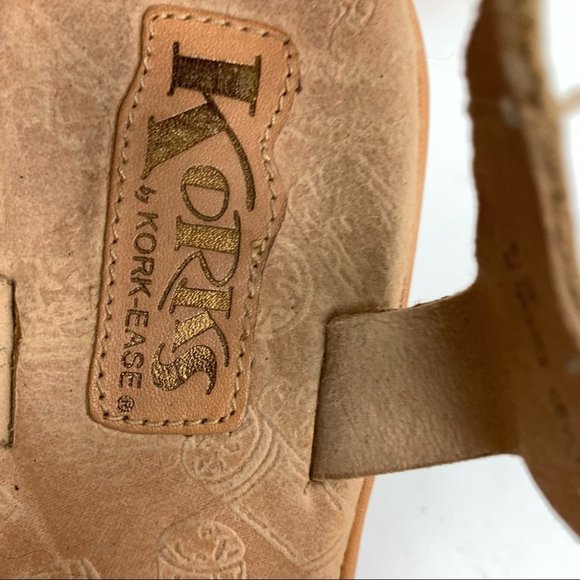 **SOLD** KORKS by Kork-Ease Leather Wedges Size 8 - Picture 4 of 6